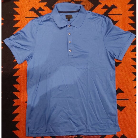 Banana Republic Cerulean Blue Dress Polo. Size Large - Picture 1 of 11